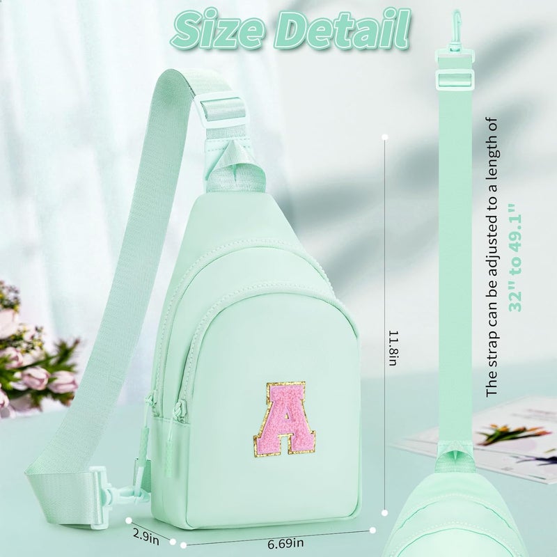 Fystdtote Birthday Gift for 5 6 7 8 9 10 11 12 13 14 15 16 Year Old Girls Fanny Pack Crossbody Bags for Women,Cute Trendy Stuff - Light Green,A - Image 5